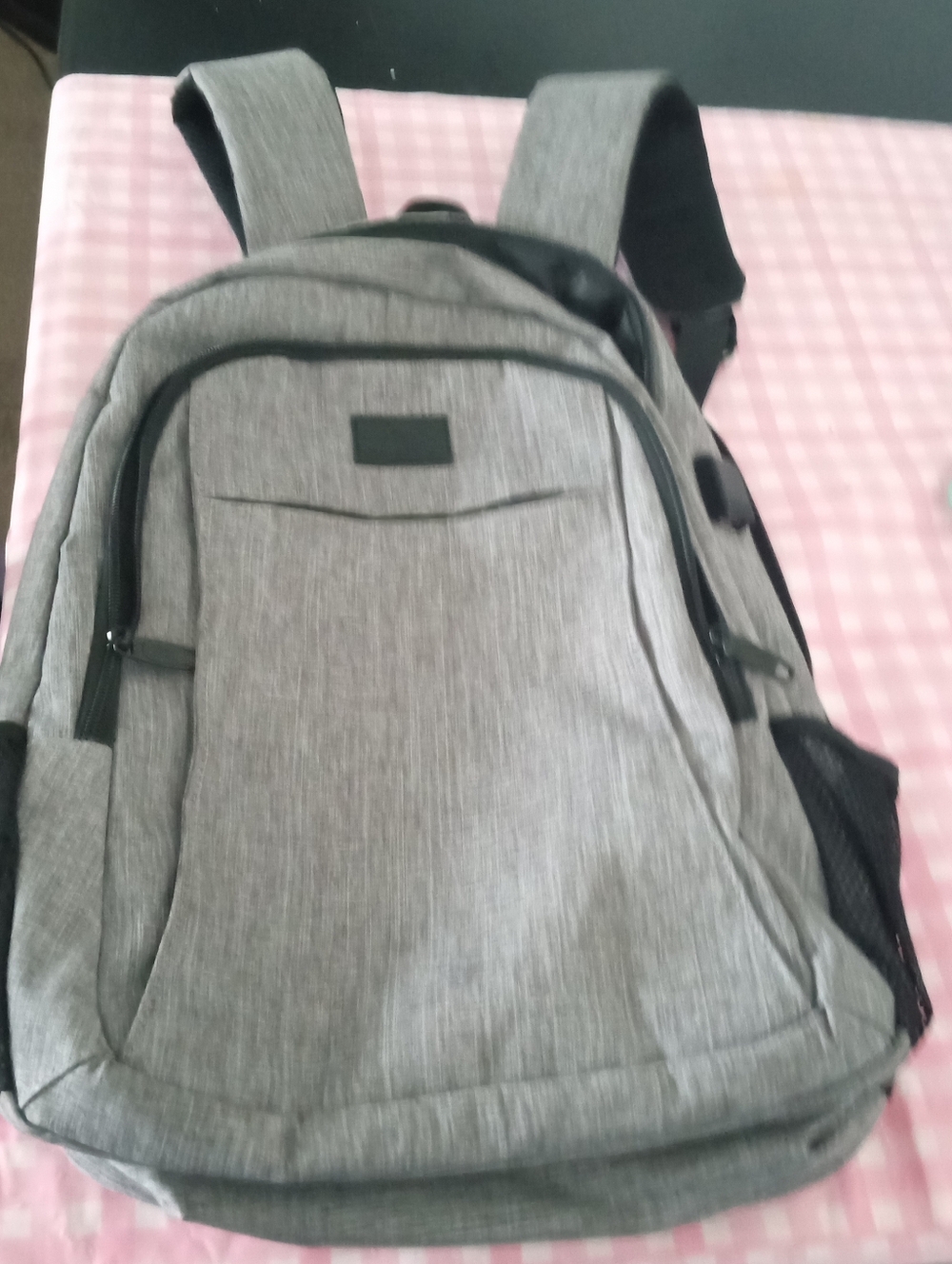 Gray Men's Backpack - Casual Laptop Daypack